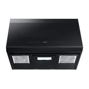 Samsung BESPOKE ME21DG6500MTAA - Microwave oven - over-range - 2.1 cu. ft - 1000 W - matte black steel with built-in exhaust system