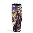 thumbnail image 3 of JoJo's Bizarre Adventure-theme Insulated Stainless Steel Tumbler with Handle Gifts For Family Friends Fans and Straw Fits in Standard Cup Holder 40 OZ, 3 of 6