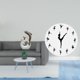 thumbnail image 2 of escultura blanca plateada,Estatua de delfín de cerámica,escultura blanca plateada,Reloj de pared,Reloj de pared de bailarina,colgante decorativo,Relojes de pared silenciosos,relojes, 2 of 8