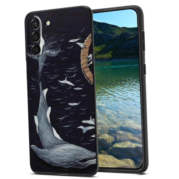 Compatible with Samsung Galaxy S21 Phone Case, Whale-6-3 Case Men Women, Flexible Silicone Shockproof Case for Samsung Galaxy S21