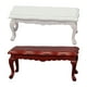 thumbnail image 1 of 2 uds Durable reutilizable Mini 1:12 casa de muñecas en miniatura mesa de té juguete para juego de imitación muebles de madera modelo casa de muñecas suministros de paisaje Hugo Escritorio en miniatura, 1 of 10