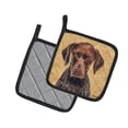 thumbnail image 2 of Carolines Treasures SC9117PTHD German Shorthaired Pointer Wipe your Paws Pair of Pot Holders, 7.5HX7.5W, multicolor, 2 of 2