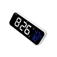 thumbnail image 1 of Injueey Reloj Digital LED, temperatura, humedad, música, herramientas de sincronización, recargable, inalámbrico, superficie de espejo, reloj de Electrónica Blanco, 1 of 6