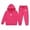 Hot Pink, variant on Gunia Kids Girls Graphic Sweatsuits Fleece 2 Piece Athletic Outfits Set Oversized Hoodie And Jogger Set Tween Fall Winter Clothes,Size 2-13 Years