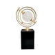 thumbnail image 1 of Escultura de globo geométrico para sala de estar, apartamento y hotel. Altura 23cm, 1 of 9