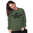 thumbnail image 4 of Me Sarcastic Never Humorous Attitude Sweatshirt for Men or Women Brisco Brands L, 4 of 6