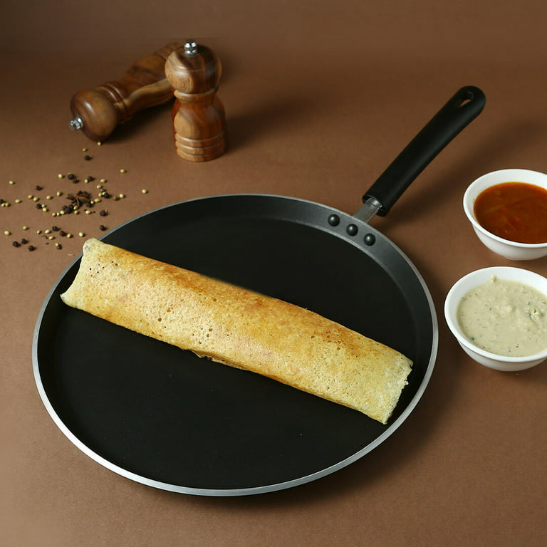 MERIGLARE Dosa Tava Nonstick Frying Pan 30cm Chapati Rotating Pan