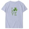 thumbnail image 4 of T-shirt de la Saint-Patrick pour Femme, Mode, Col Rond, Imprimé, Manches Courtes, T-shirt Décontracté Ample, Hauts, T-Shirts de la Saint-Patrick pour Femmes, 4 of 5