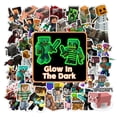 thumbnail image 1 of 50pcs Minecraft Cartoon Graffiti Stickers Water Bottle Suitcase Laptop Waterproof Sticker Decoration, 1 of 5
