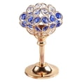thumbnail image 2 of Soporte de candeliere de mosaico, candeliere de cristal chapado en oro para comedor, de , centro de , , 8cmx8cmx16cm Colco Porta vela, 2 of 7