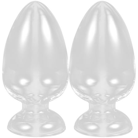 NIAIZEK  Glass Conical Laboratory Bottle 2 Pcs Clear Specimen Display