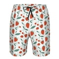 thumbnail image 4 of Naloa Strawberries Men's Beach Shorts, Surfing shorts, Swim trunks, Quick Dry Swim Trunks for Surfing Beach Fun - Small, 4 of 9