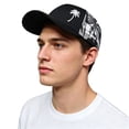 thumbnail image 2 of Womens Wide Brim Sun Hat Summer Fashion Embroidery Sun Baseball Cap, 2 of 4