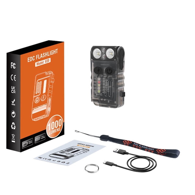 Hearth & Gear Fluorescent Mini Keychain Light With Side Light Strong Light Flashlight Rechargeable Function Work Light Xml2 Rechargeable Kids Hiking Gear Barber Bag Backpack Track Light Heads Glass