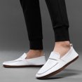 thumbnail image 5 of Men's Casual Loafers Slip On Leather Shoes Lightweight Driving Shoes Moccasins Classic Penny Loafer Flats Boat Shoes, 5 of 10