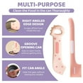 thumbnail image 4 of 6 Pieces Cat Strip Feeder Spoon Set with Wet Food Can Covers Lids,Spatula & Can Opener, 4 of 7