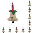 thumbnail image 2 of Inteprter Campana de Navidad Atmósferas Fiesta Árbol de Navidad Colgante Reutilizable Interior Exterior Hogar Patio Chimenea Decoración Albaricoque Albaricoque 10piezas Inteprter CBP443508, 2 of 4