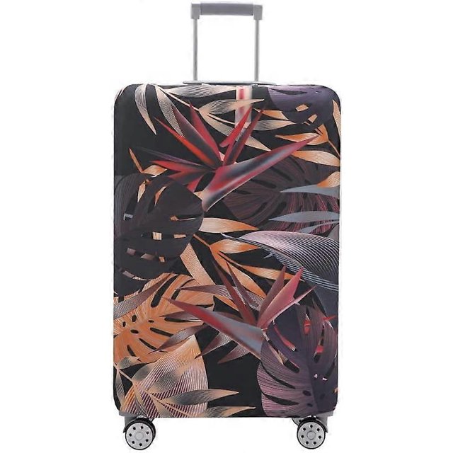 ZHAOCHENG Funda de equipaje lavable, funda protectora para maletas, antiarañazos, apta para maletas de 18 a 32 pulgadas (hojas de otoño, S) S