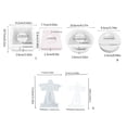 thumbnail image 5 of lanema Silicone Craft Molds Christian Symbol Shape Candle Holder Molds Candle Base Mold, 5 of 20