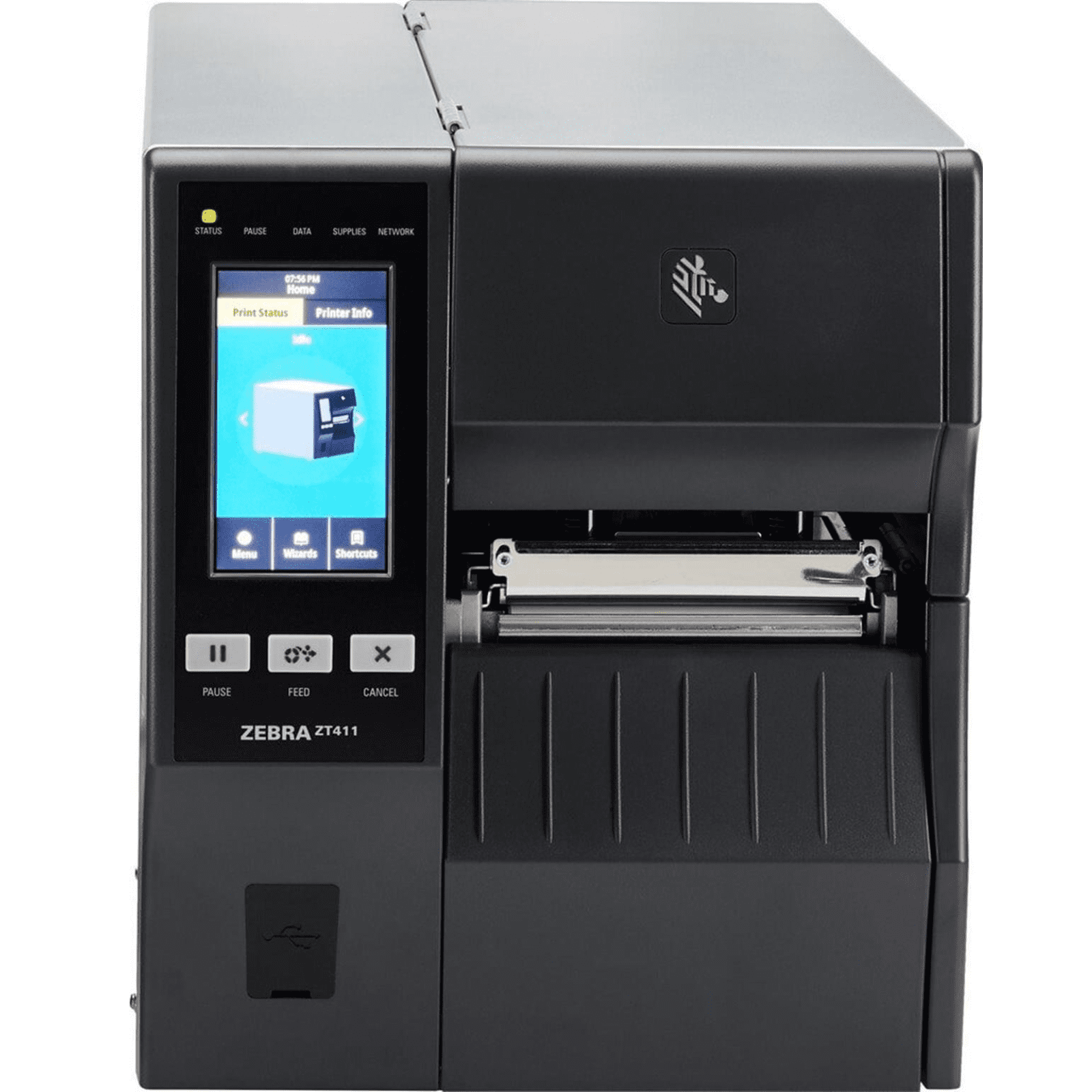 Zebra ZT411 Thermal Transfer Industrial Printer 300 dpi Print Width 4 in Serial USB Ethernet Bluetooth ZT41143-T010000Z