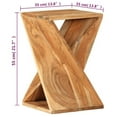 thumbnail image 4 of vidaXL Side Table 35x35x55 cm Solid Wood Acacia, 4 of 5