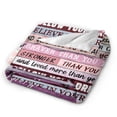 thumbnail image 2 of LHSHID To My Cousin Throw Blanket Soft Fuzzy Fleece Blanket For Couch Bed Living Room Decoration 30x40in, 2 of 6