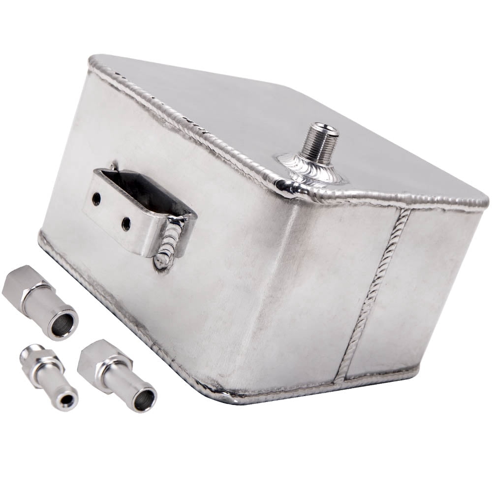 Maxpeedingrods 2.5L Universal Aluminum Coolant Expansion Overflow Water Tank w/ Cap Universal