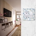 thumbnail image 5 of Yayeee Rocker Switch Wall Plate 1-Gang 4.6"x2.9" Home Decorative Outlet Cover, Forget Me Not, 5 of 6