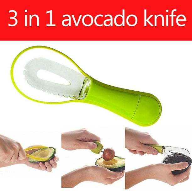 3-in-1 Avocado Slicer, Avocado Cutter with Comfortable Handle, Shea Remover, Peeler, Kitchen Tool