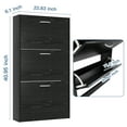 thumbnail image 5 of Canddidliike Simple 3 Tier Drawer Shoe Cabinet, Narrow Shoe Rack Organizer Shelves for Closet Hallway Bedroom Entryway, Black, 5 of 7