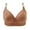 Khaki, variant on Xunlbb Comfortable Bras for Women, Woman's Printing Gathered Together Large Size Daily Bra Underwear No Rims