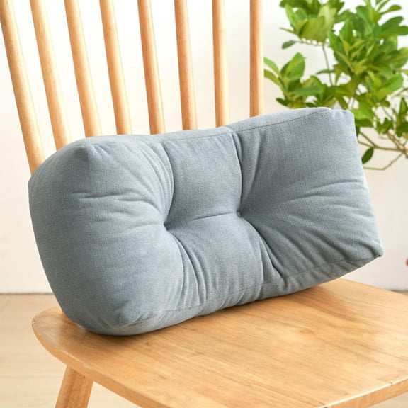 Back Pillow for Chair, Lumbar Support Pillow for Office Chair Lower Back Pain Relief Soft Cushion Car Bed Couch Sitting High Elasticity(7.9"×13.8",Blue)