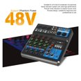 thumbnail image 4 of 5 Channel Sound Mixer Professional Portable Console Computer Input 48v Power Live Broadcast A5, 4 of 6