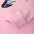 thumbnail image 4 of Toddler Girls Butterfly Crewneck Sweatshirts Little Kids Casual Fall Clothes Size 7 238, 4 of 5