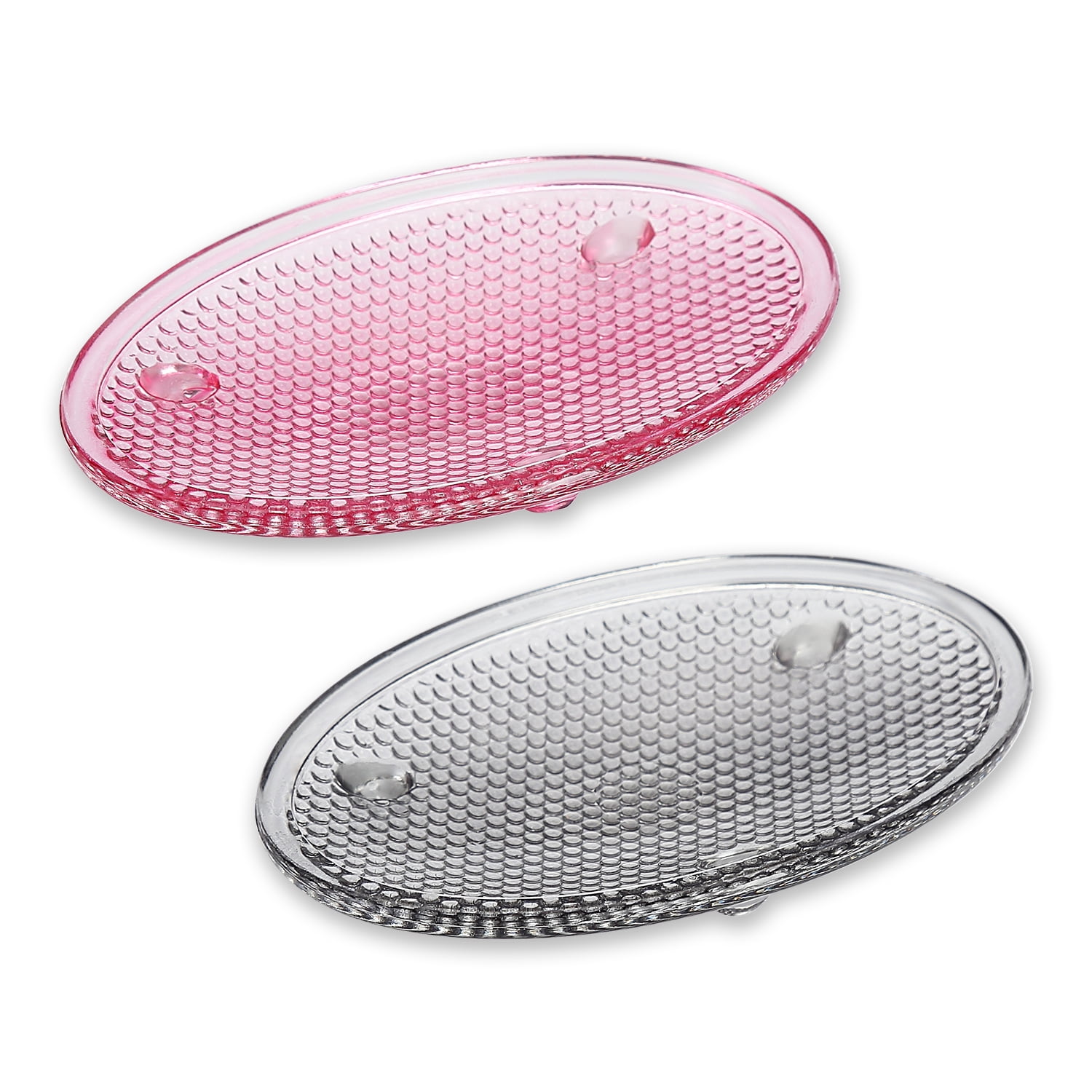 ReaNea 2-Pack Glass Soap Dish for Bar Soap Holder, Soap Saver for Soap