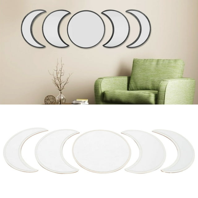 Espejo Acrílico, Espejo de Dormitorio Acrílico de Madera, Para la la Sala de Estar de Baña.