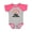 Heather and Hot Pink, variant on Tiny but Mighty Rainbow Nicu Girls Baby Bodysuit