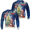 thumbnail image 3 of Merry Christmas and Happy New Year Santa Australian Shepherd Holiday Xmas Winter 2025 All Over Print 3D Sweatshirt Unisex Merch Aussie Dog Lover Gifts - 00024, 3 of 6