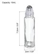 thumbnail image 2 of Unique Bargains 10mL Bouteilles à Rouleaux, 3 Boules de Rouleau d'Huile Essentielle en Verre avec Couvercle Doré Bouchon Réutilisable, Clair, 2 of 5