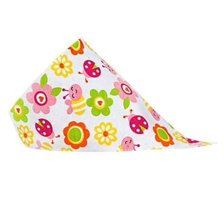 

BOBORA Newborn Infant Triangle Bouble Cartoon Printed Scarf Bibs Baby Care