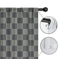 thumbnail image 4 of Blackout Kids Curtains,Gray Checkerboard Childrens Insulated Curtains Set Of 2,Bedroom Essentials,Toddler Room Decor 52"x84"(132x213cm), 4 of 4