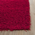 thumbnail image 3 of SAFAVIEH Clyde Solid Plush Polyester Shag Area Rug, Red, 2'6" x 4', 3 of 5