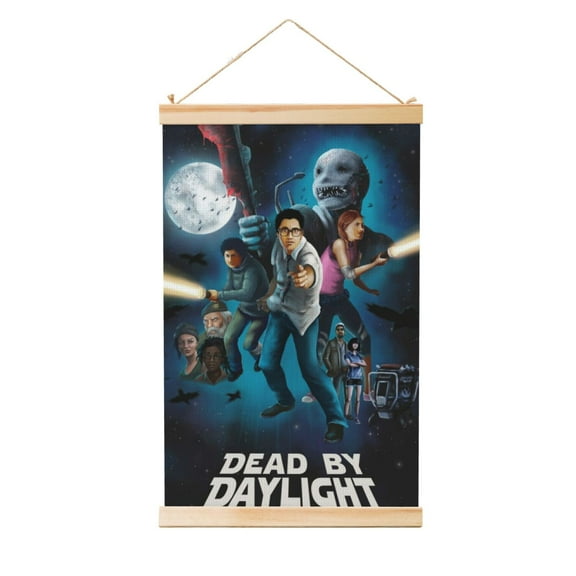 Dead By Daylight Dbd Wooden Shaft Hanging Poster Home Decor Poster Wall Art Painting For Living Room Bedroom 12"X18"