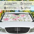 thumbnail image 5 of Car Windshield Sunshade Blocks Sun Visor Protector Rose Bouquet Seamless Foldable Sun Shield For Vehicle Car Truck SUV Van 51x27.5 inches Keep Vehicle Cool, 5 of 6