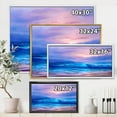 thumbnail image 4 of Designart 'The Sea By The Beach With Golden Sunset' Nautical & Coastal Framed Canvas Wall Art Print, 4 of 5