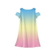 thumbnail image 6 of XADYUY Girls Summer Dress Size 7-8 Casual A-Line Sleeveless Toddler Skater Tie Dye Twirl Crew Neck Swing kids sundresses girls 4-16,Beige 11-12 Years, 6 of 6