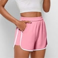 thumbnail image 2 of biudgviw Athletic Shorts for Women Elastic High Waisted Workout Shorts Summer Breathable Running Shorts with Pockets for Exercise, 2 of 7