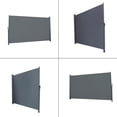 thumbnail image 2 of Ktaxon 63" x 118" Retractable Side Awning Wind Screen Privacy Divider-Gray, 2 of 6