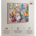 thumbnail image 2 of Ethereal Flower Canvas Floral Abstract Art by Art Remedy, Silver Frame, 16" x 16", 2 of 7