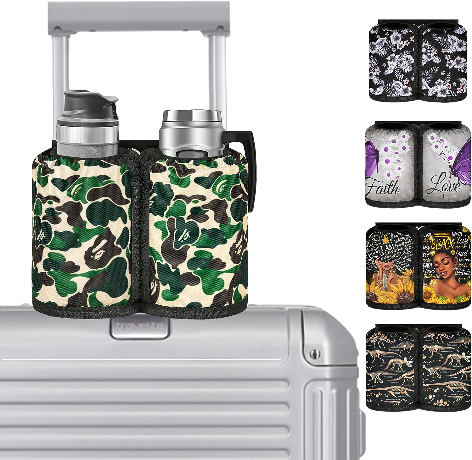 Luggage Cup Holder for Suitcases Travelers Accessories Carry on with